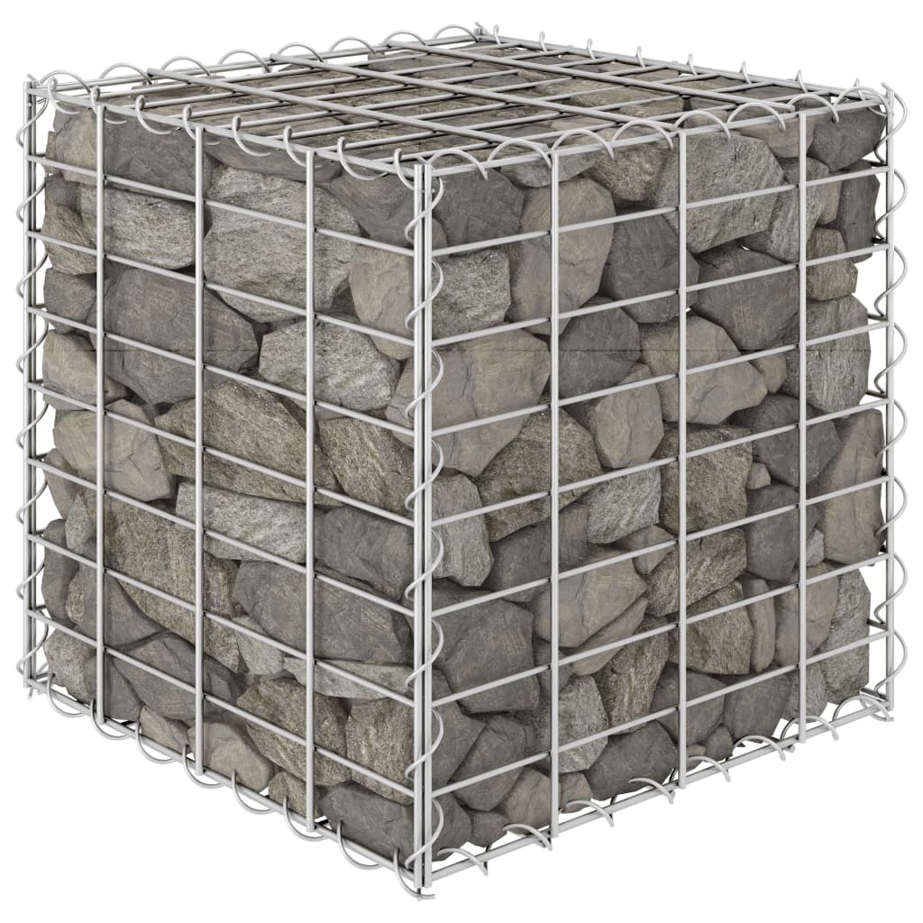 Vidaxl Gabion Fiorter Cubo rialzato 40x40x40 cm Filo acciaio