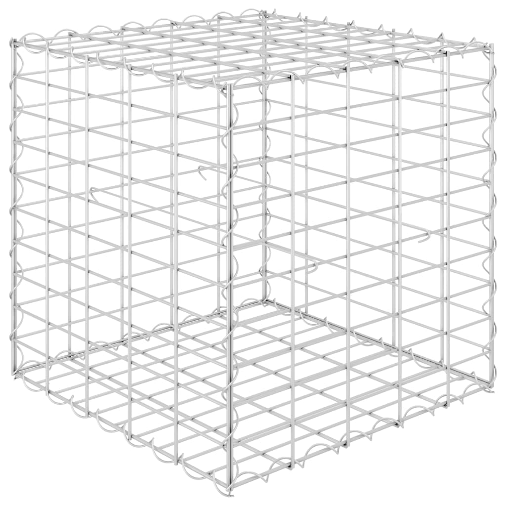 Vidaxl Gabion Planter surélevé Cube 50x50x50 cm Fil en acier