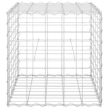 VidaXL Gabion Planter raised cube 50x50x50 cm steel wire