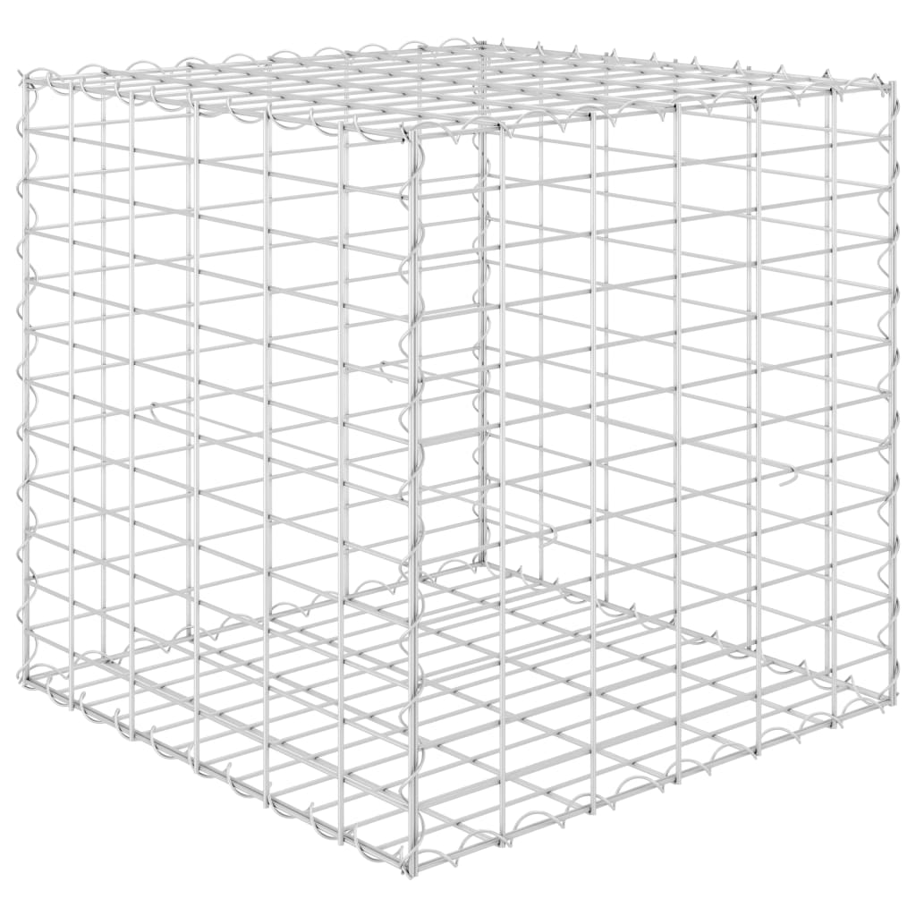 Vidaxl Gabion Pflanzer erhöhter Würfel 60x60x60 cm Stahldraht