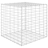 Cubo elevado de Vidaxl Gabion Plantador 60x60x60 cm de acero alambre