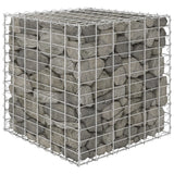 Cubo elevado de Vidaxl Gabion Plantador 60x60x60 cm de acero alambre