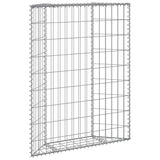 Vidaxl gabion plantenbak trapezium 80x20x100 cm gegalvaniseerd staal