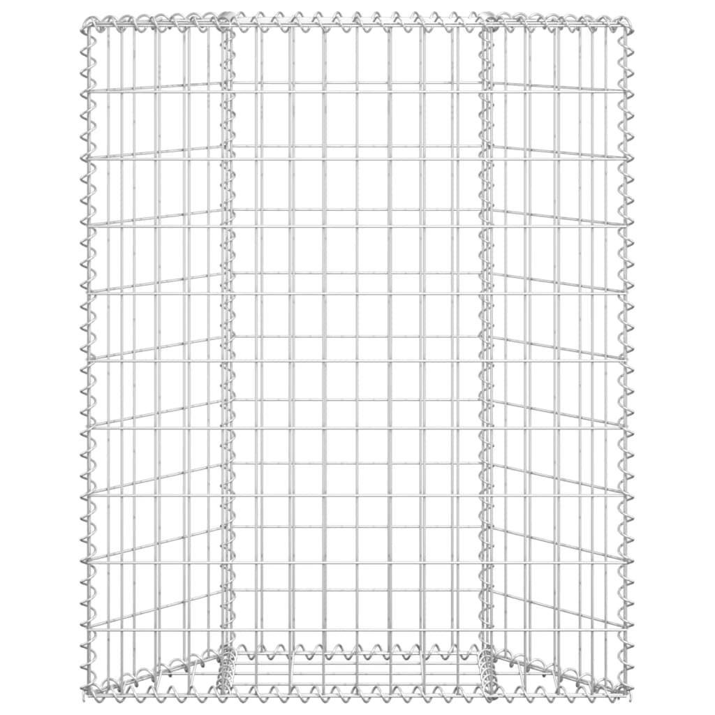 Vidaxl Gabion Planning Buck's Trapezoid 80x20x100 cm Galvanized steel