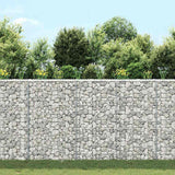 Vidaxl gabion plantenbak trapezium 100x20x100 cm gegalvaniseerd staal