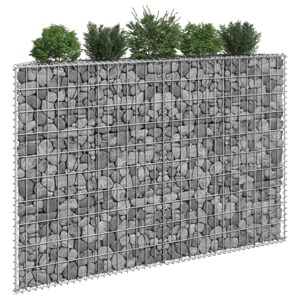 Vidaxl Gabion Planowanie Trapeza 150x20x100 cm ocynkowana stal