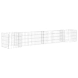 Vidaxl Gabion Planning Box w kształcie litery H 260x40x40 cm drut stalowy