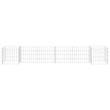 Vidaxl gabion plantenbak h-vormig 260x40x40 cm staaldraad