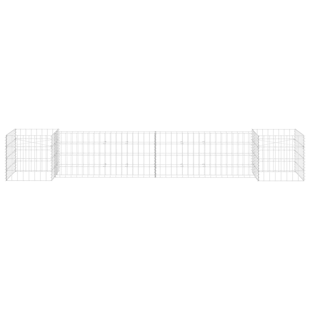 Vidaxl Gabion Planning Box a forma di H-260x40x40 cm