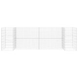 Vidaxl Gabion planter H-formet 260x40x80 cm ståltråd