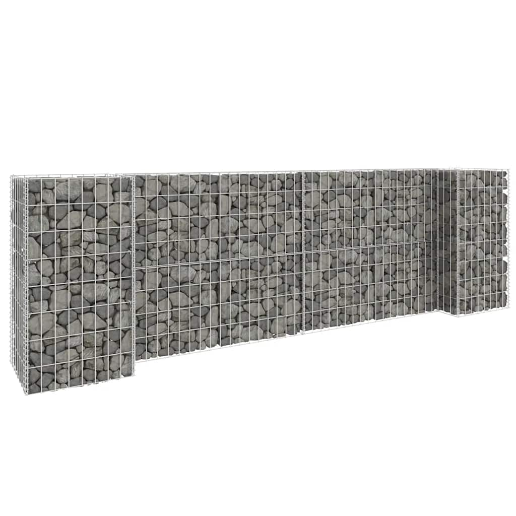 Vidaxl Gabion-Pflanzer H-förmig 260 x 40 x 80 cm Stahldraht