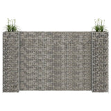 Vidaxl Gabion Planning Box w kształcie litery H 260x40x150 cm drut stalowy