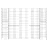 Vidaxl Gabion-Pflanzer H-förmig 260 x 40 x 180 cm Stahldraht