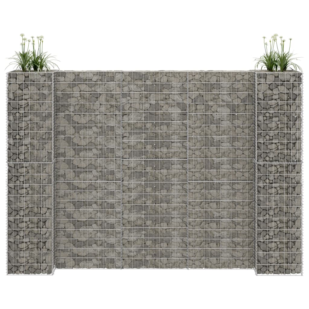 Vidaxl Gabion Planzer h-formt 260x40200 cm Stahl Drot