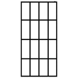 Vidaxl inloopdouchewand 80x195 cm transparant gehard glas