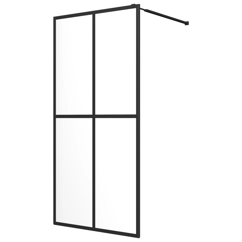 Vidaxl Walk -in Duschwand 80x195 cm transparentes Temperaturglas