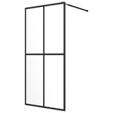 Vidaxl Walk -in dusjvegg 140x195 cm Transparent herdet glass