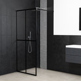 Vidaxl Walk -in shower wall 140x195 cm Transparent tempered glass