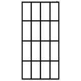Vidaxl inloopdouchewand 80x195 cm mat gehard glas