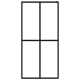 Vidaxl inloopdouchewand 90x195 cm mat gehard glas