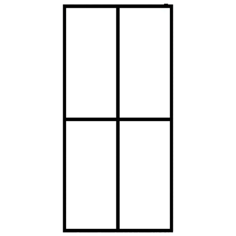 Vidaxl inloopdouchewand 90x195 cm mat gehard glas