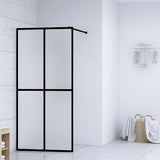 Vidaxl inloopdouchewand 90x195 cm mat gehard glas