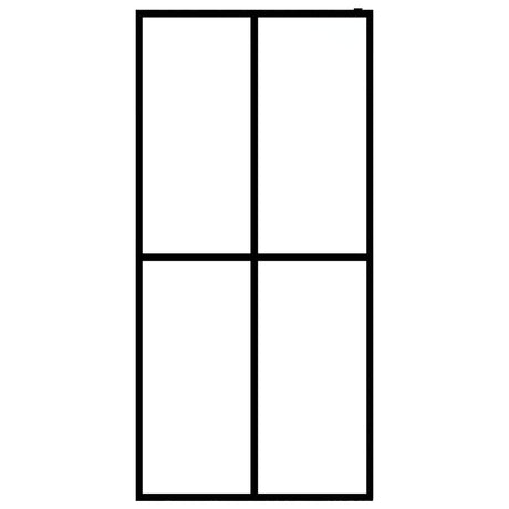 Vidaxl inloopdouchewand 100x195 cm mat gehard glas