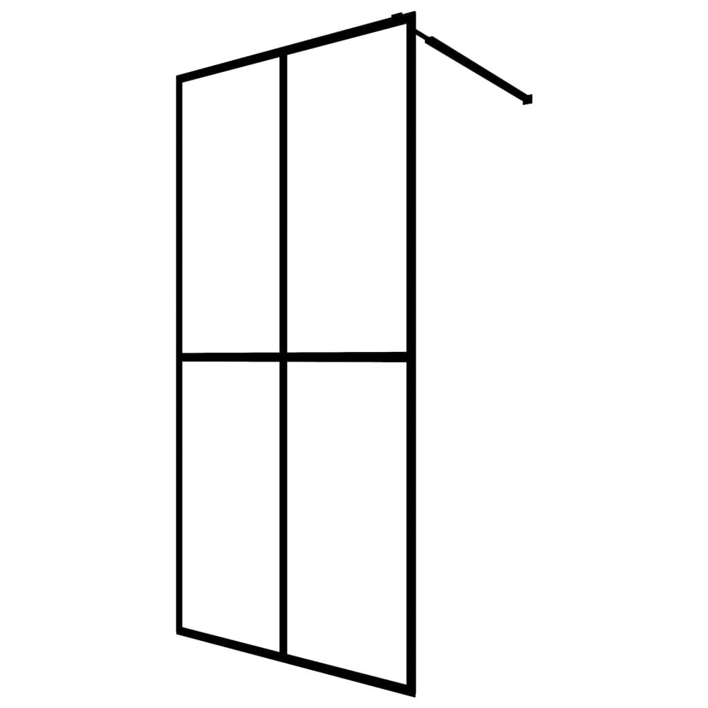 Vidaxl Walk -in Duschwand 140x195 cm Matte terminiertes Glas