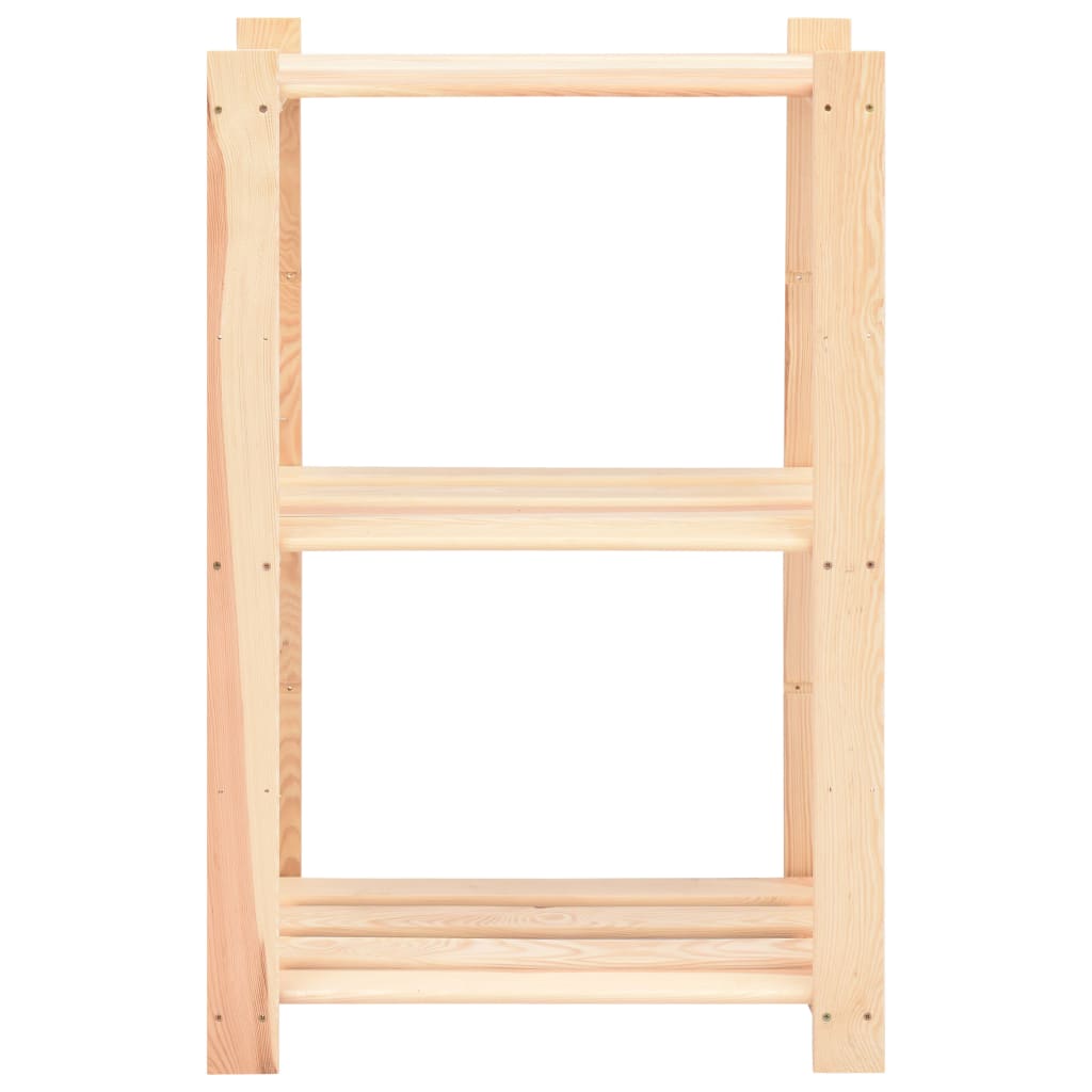 Vidaxl storage rack 3-layer 60x38x90 cm Solid pine 150 kg