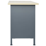 Vidaxl Workbench 120x60x85 cm in acciaio nero