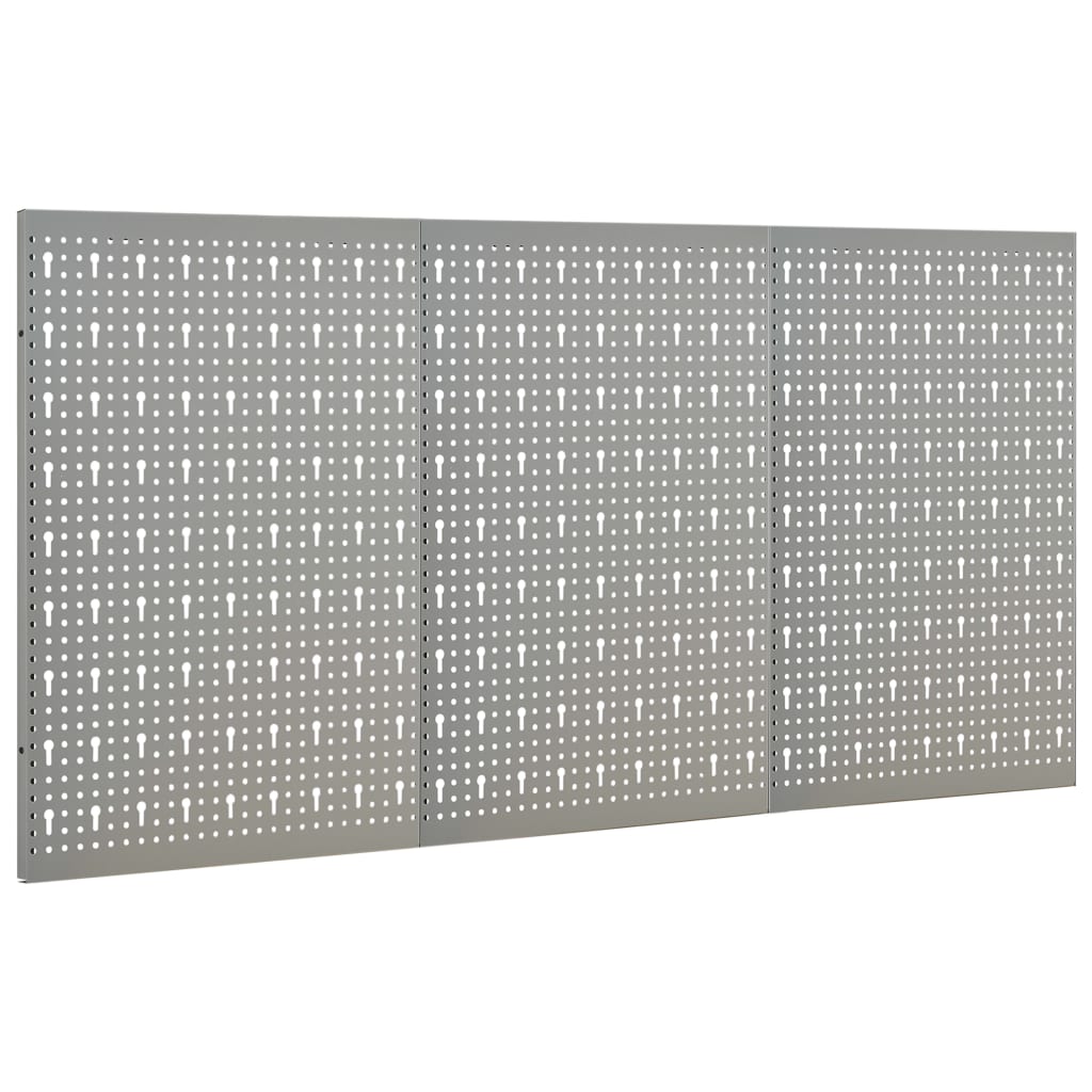 Vidaxl Hakepanel -Wand -montiert 3 Stcs 40x58 cm Stahl