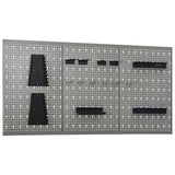 Vidaxl Hakepanel Wall -3 szt. 40x58 cm stal