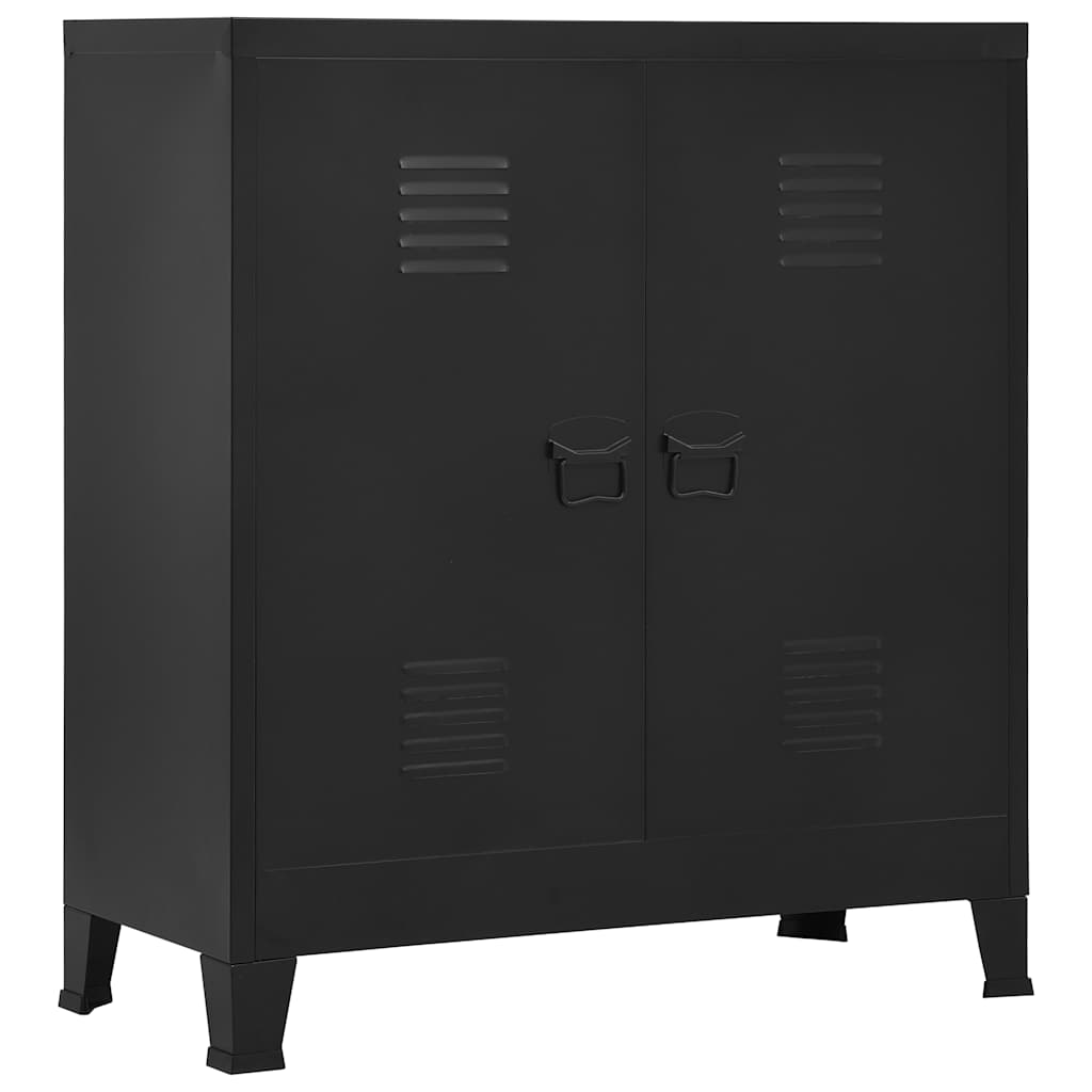 Vidaxl opbergkast industrieel 90x40x100 cm staal zwart