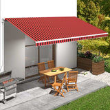 Vidaxl LaFeldoek 600x300 cm Leinwand Orange und Braun