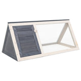 Vidaxl Rabbit Loft Wood Gray