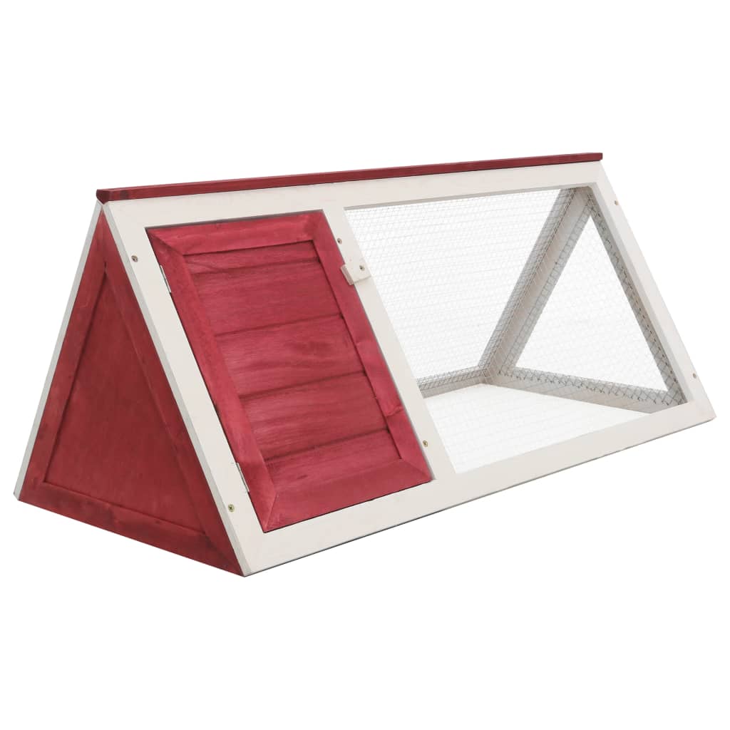 VidaXL Rabbit loft Wood Red