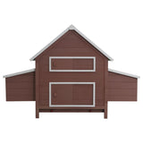 Vidaxl Chicken Coop 157x97x110 cm in legno marrone