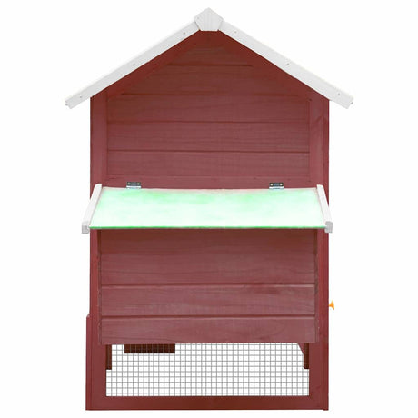 Vidaxl kippenhok 170x81x110 cm massief grenen- en vurenhout mokka