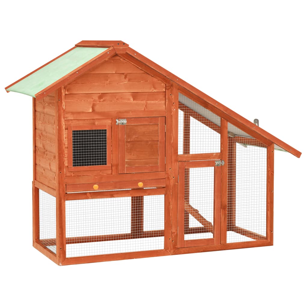 Vidaxl Rabbit Hutch 140x63x120 cm