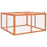 Vidaxl Rabbit Hutch 124x120x60 cm Pineo solido