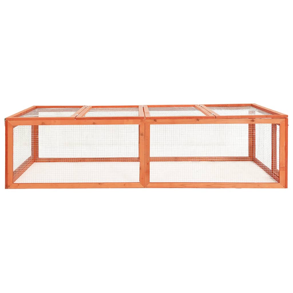 VidaXL Rabbit hutch 183x90x46.5 cm Solid pinewood