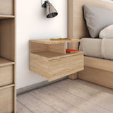 Vidaxl nachtkastjes 2 st 40x31x27 cm bewerkt hout sonoma eikenkleurig