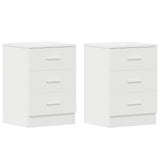 Vidaxl nachtkastjes 2 st 38x35x56 cm bewerkt hout wit