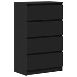 Vidaxl dressoir 60x35x98,5 cm bewerkt hout zwart