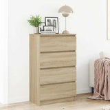 Vidaxl dressoir 60x35x98,5 cm bewerkt hout sonoma eikenkleurig