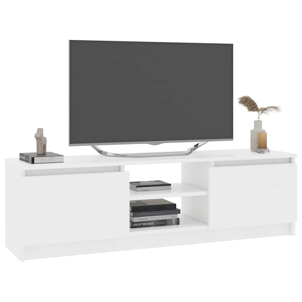 Vidaxl tv-meubel 120x30x35,5 cm bewerkt hout wit
