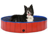 Vidaxl chien piscine pliable 160x30 cm en PVC rouge