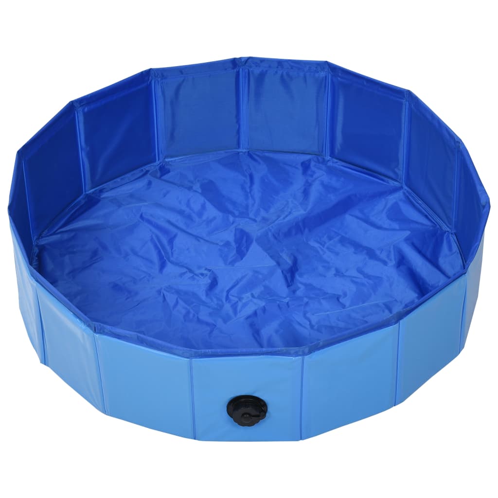 Vidaxl hondenzwembad inklapbaar 80x20 cm pvc blauw