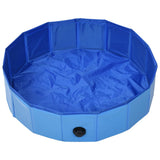 VidaXL Dog swimming pool Collapsible 80x20 cm PVC Blue