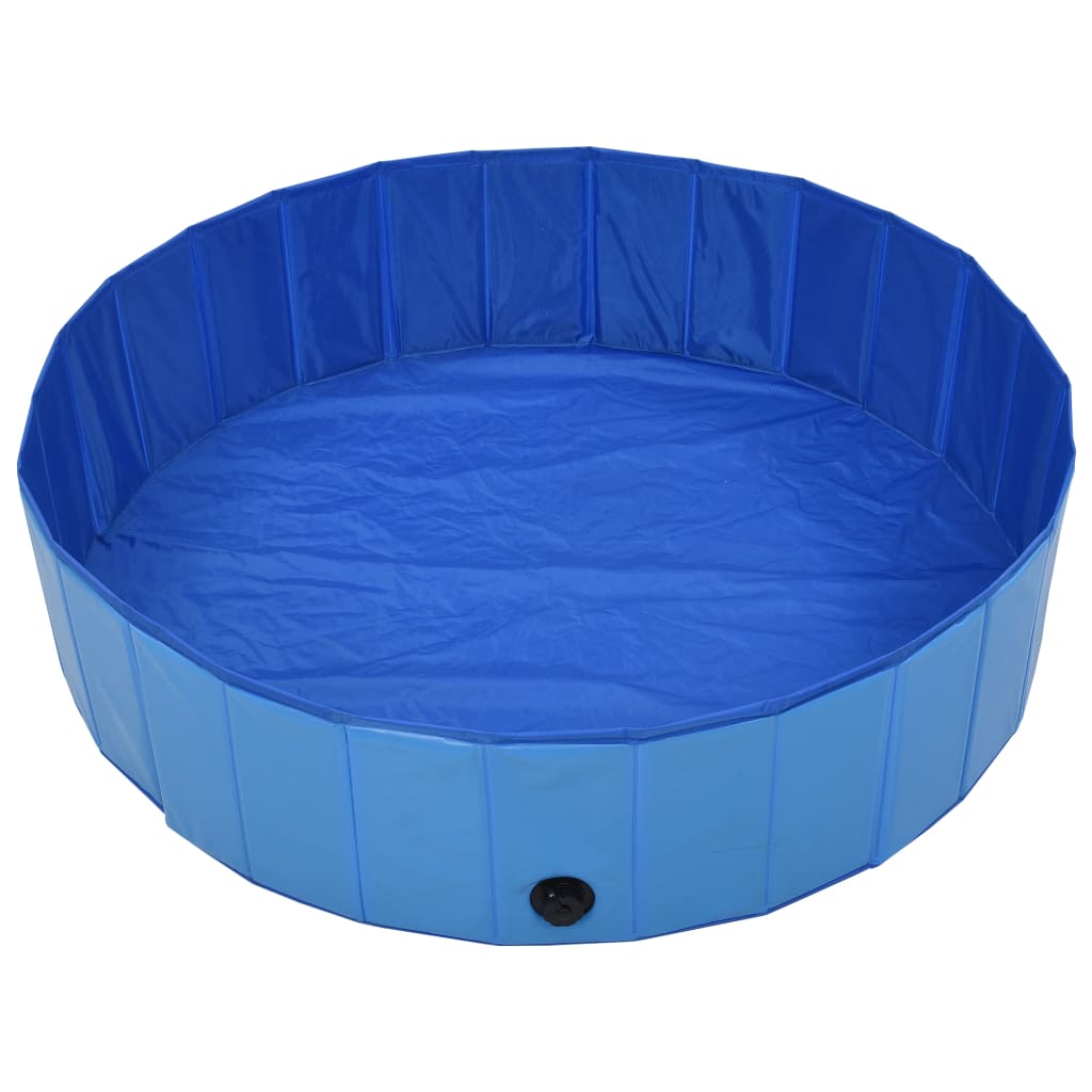 Vidaxl chien piscine pliable 120x30 cm PVC bleu